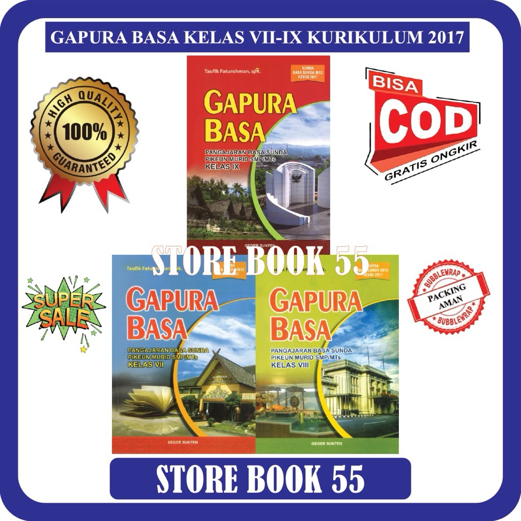 BUKU GAPURA BASA SMP KELAS 7 SAMPAI 9 : BASA SUNDA