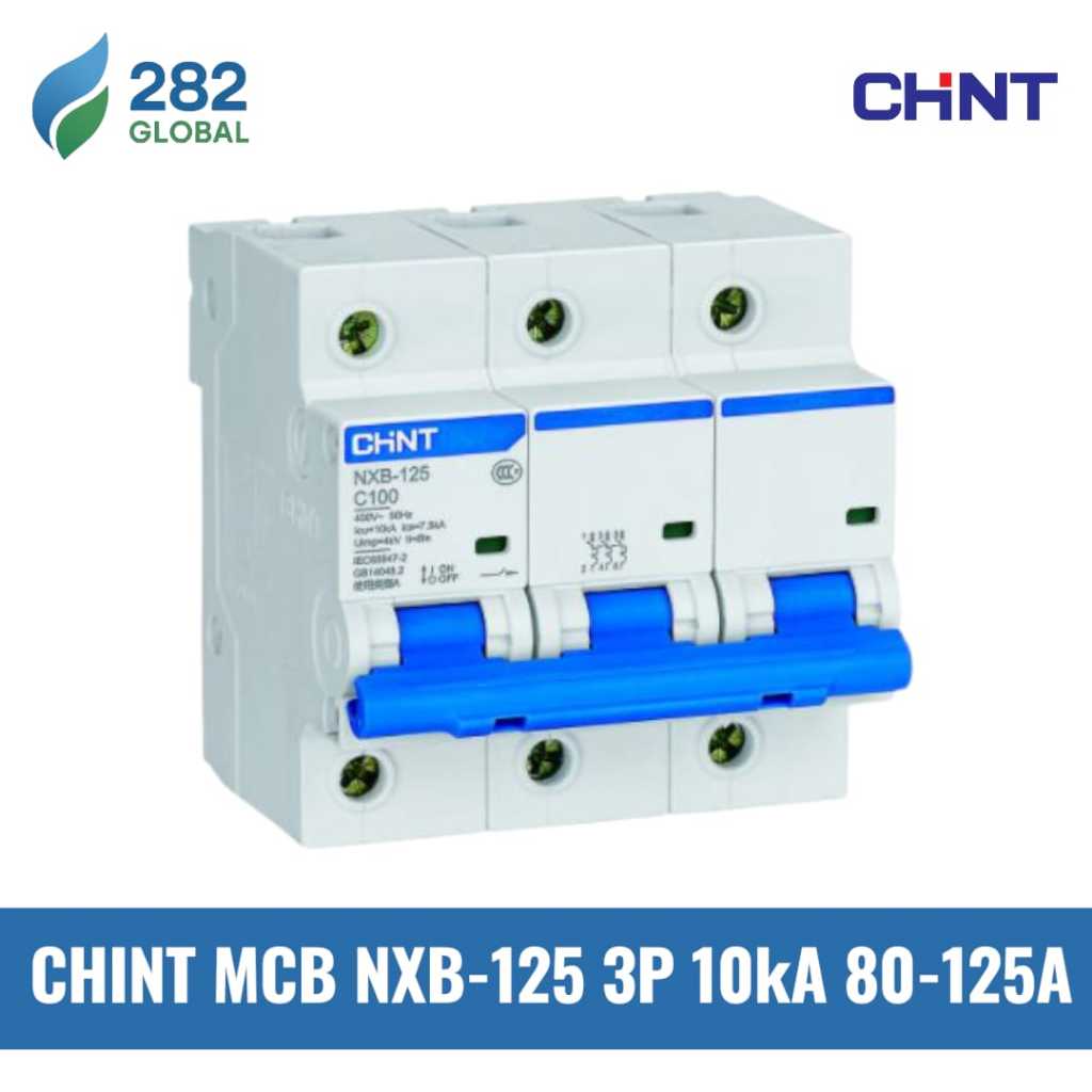 282Global Chint NXB-125 3P MCCB 80A-125A 10kA
