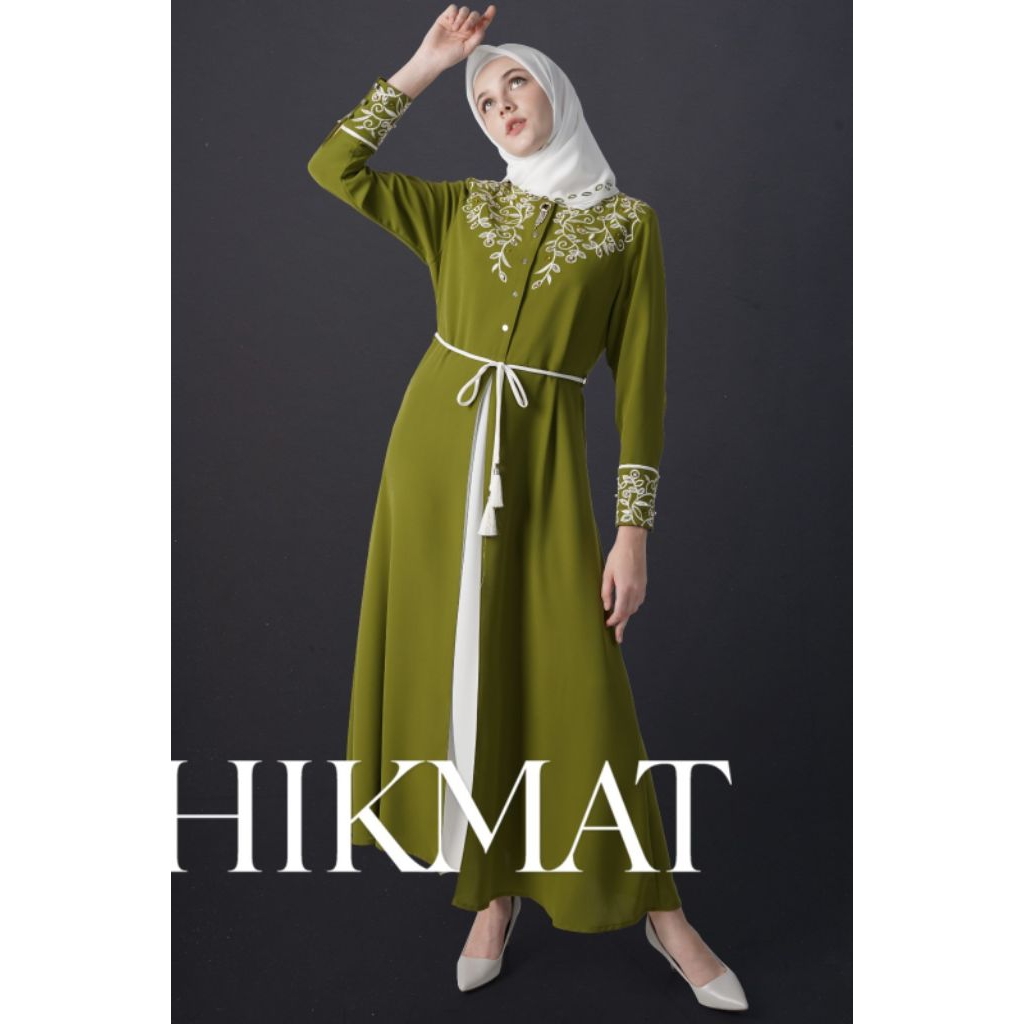 Abaya hikmat A4599 gamis wanita terlaris