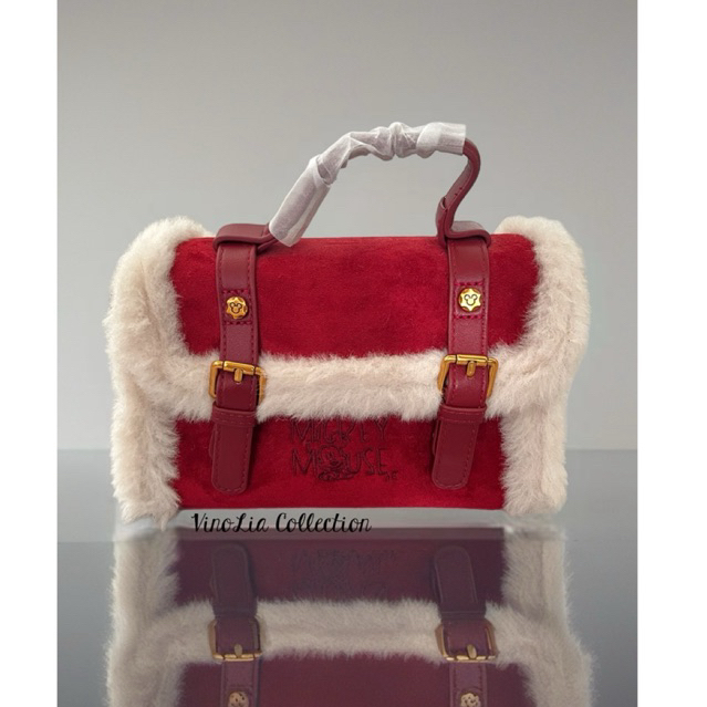 Disney Bag Original - Tas Selempang Wanita - Tas Fashion Wanita - Tas Disney Original Merah Bulu #72