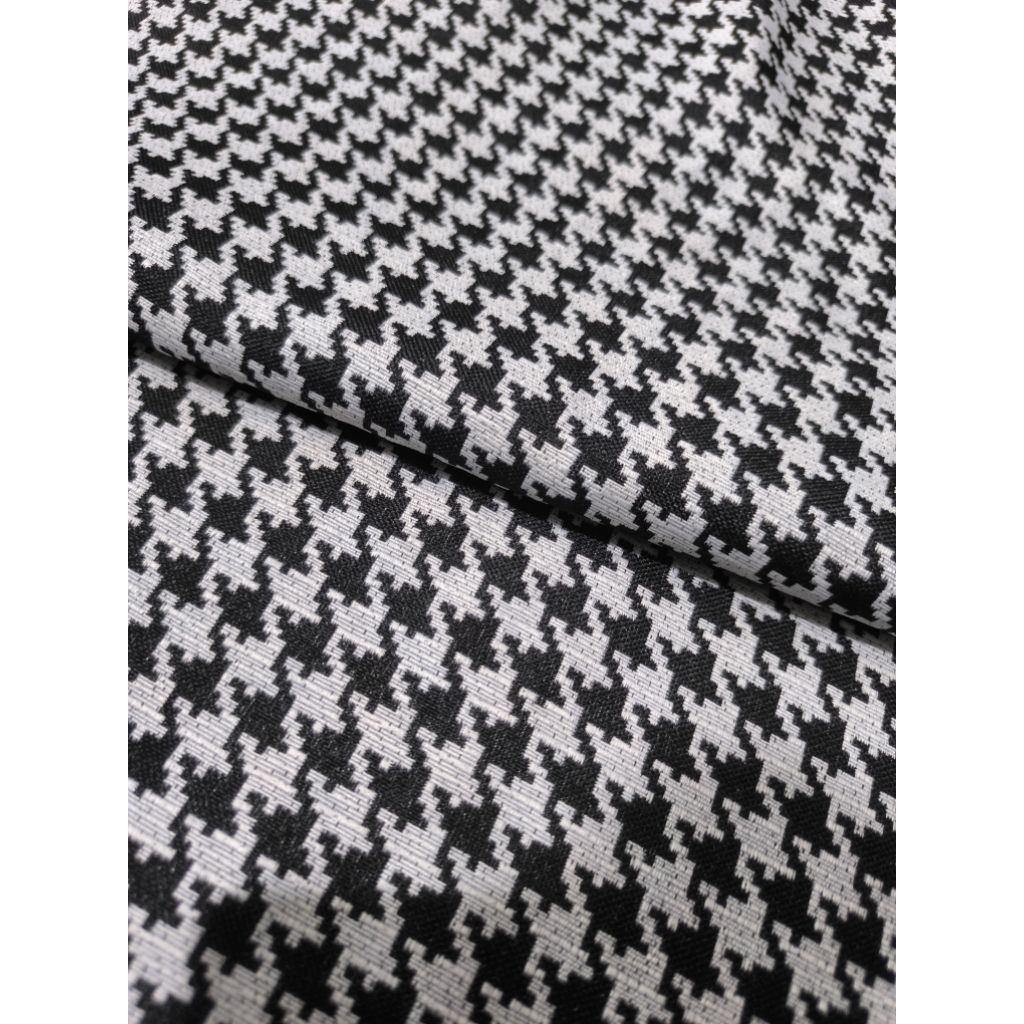 Kain Jok Mobil Motif Houndstooth