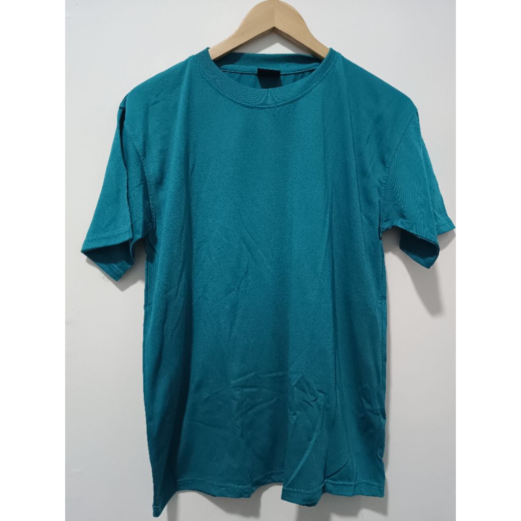 preloved atasan kaos pria hijau tosca