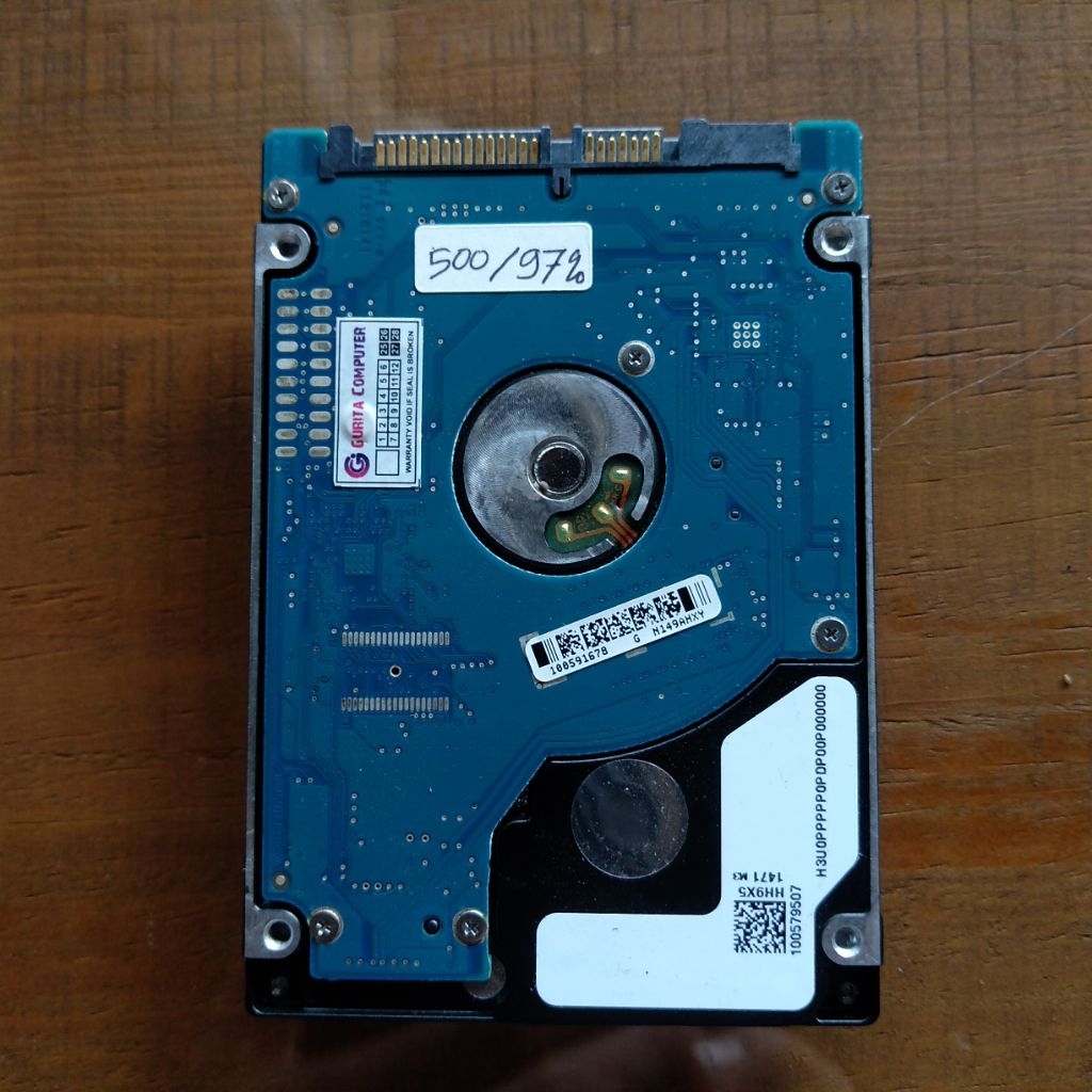hardisk laptop tebal Seagate 500gb tes eksternal 97%