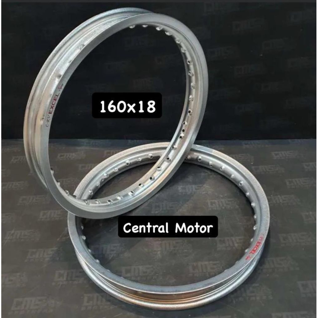 ALLOY VELG CRV RIMS JAPAN RING 18 × 160 SILVER KULIT JERUK