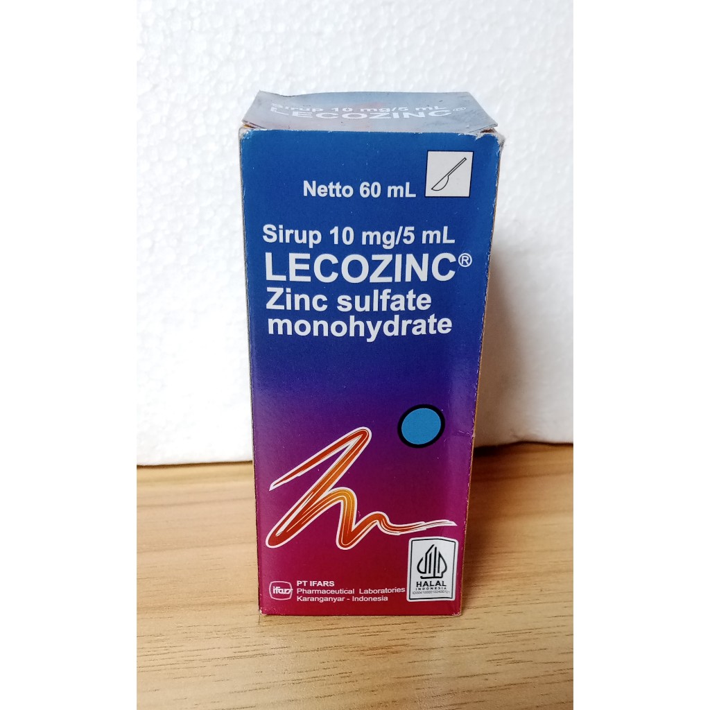 Lecozinc Sirup 60Ml Suplemen Zinc Untuk diare & Daya Tahan Tubuh Anak exp.01/2026