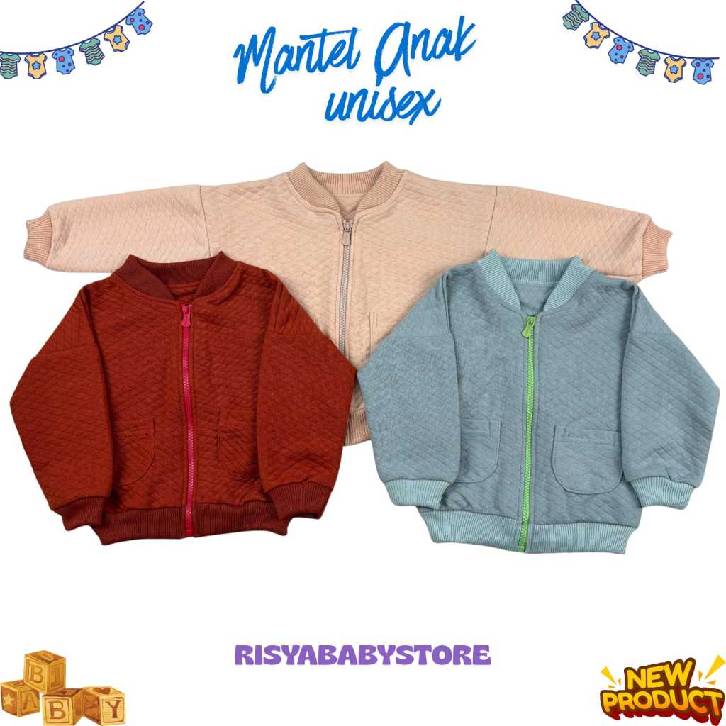 JAKET bayi HANGAT lembut model resleting usia 3-12 bulan Jaket bayi laki perempuan