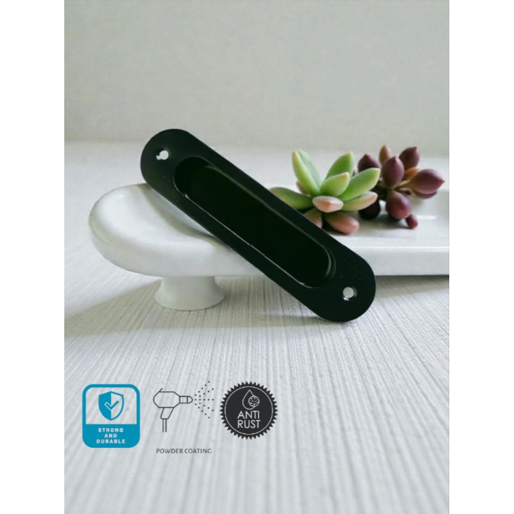 Handle tanam pintu sliding/geser pintu kayu/alumunium handle oval