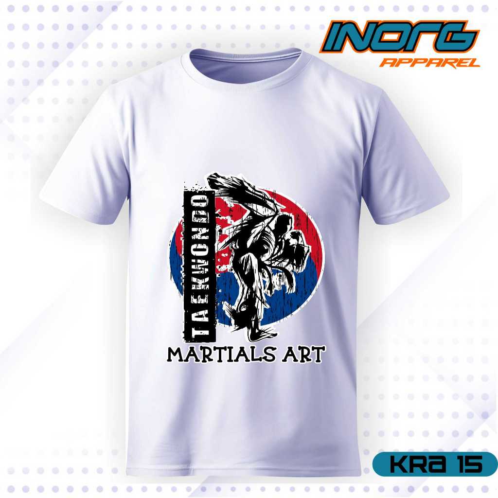 kaos oleh oleh korea korean tshirt taekwondo baju seoul busan kaos martials art tag label south kore