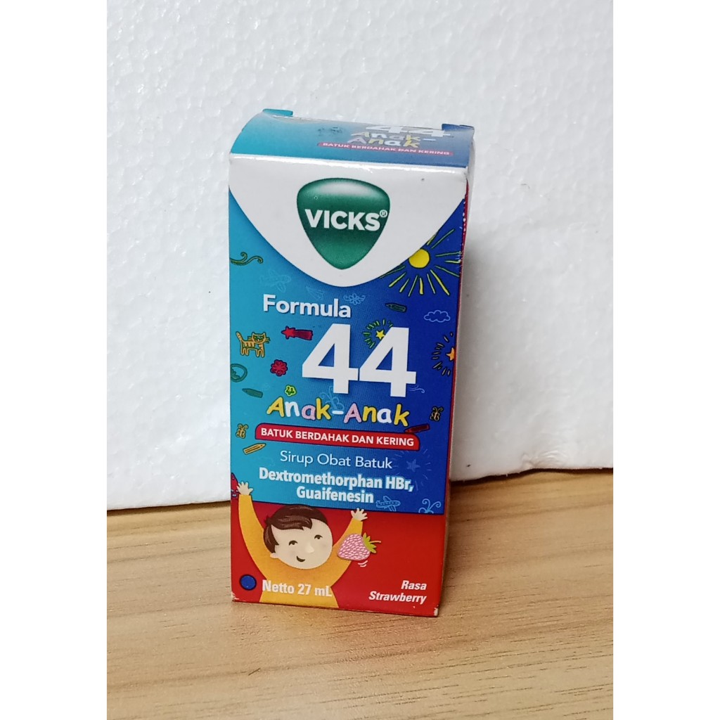 Vicks Formula 44 Sirup Batuk Anak 27ml Pereda Batuk Kering dan Berdahak