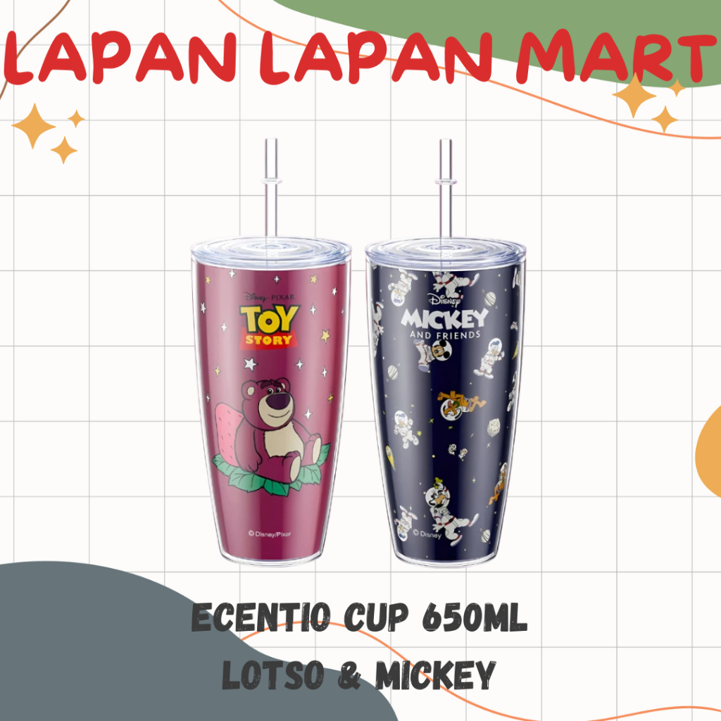 Ecentio Cup Minum 650ml Botol Plastik BPA Free