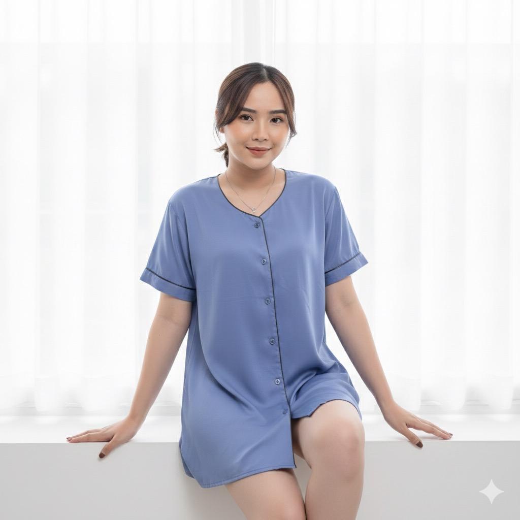 Dress Wanita | Piyama Baju Tidur Rayon Twill