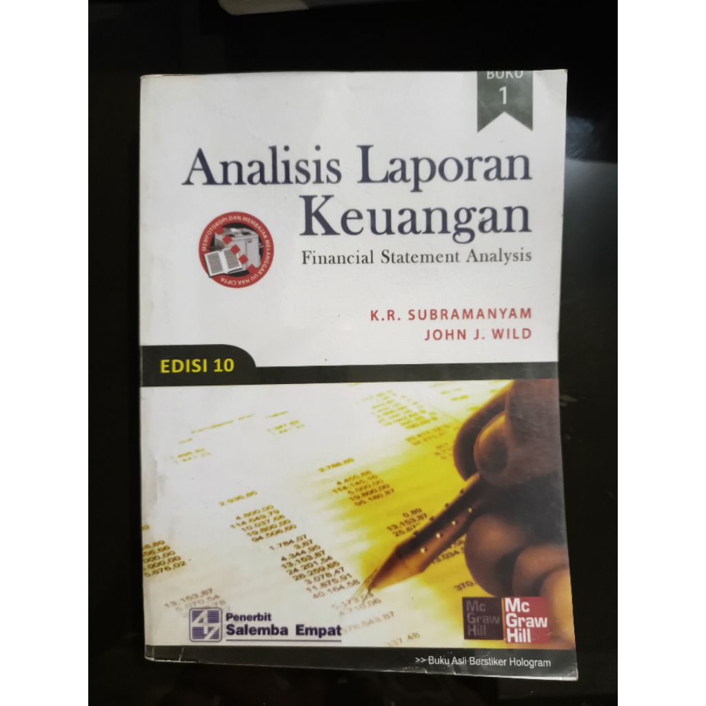 (BUKU BEKAS) ANALISIS LAPORAN KEUANGAN FINANCIAL STATEMENT ANALYSIS EDISI 10 K R SUBRAMANYAM JOHN J 