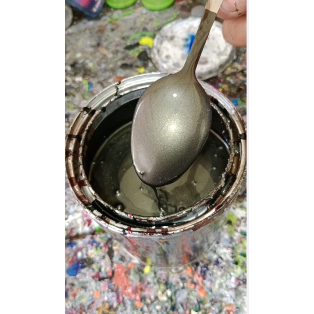 cat pu abu grey metalic cat perawatan kendaraan cat custom automotif