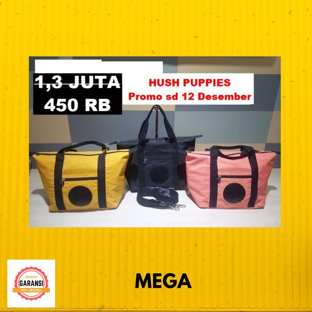 Tas Hush Puppies seri MEGA tote bag sale original 100%