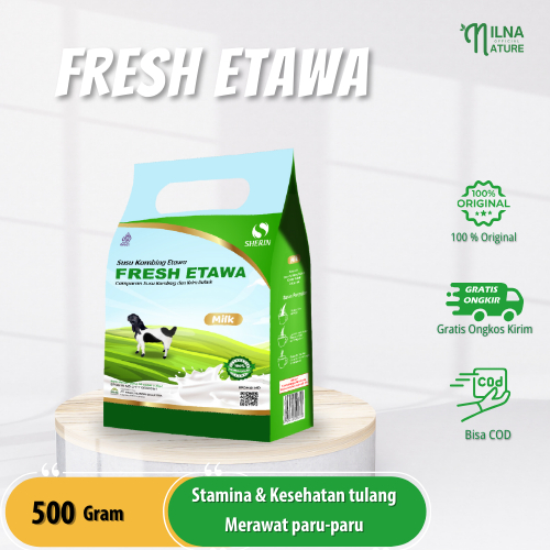 Susu Kambing Suplemen / Vitamin Penggemuk Badan Anak Dewasa Fresh Etawa Isi 10 Sachet