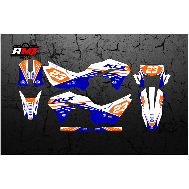DECAL KLX 230 FULLBODY (014) DEKAL STIKER KLX 230 R S SM SE 2019 2020 2021 2022 2023 HITAM HIJAU, ME