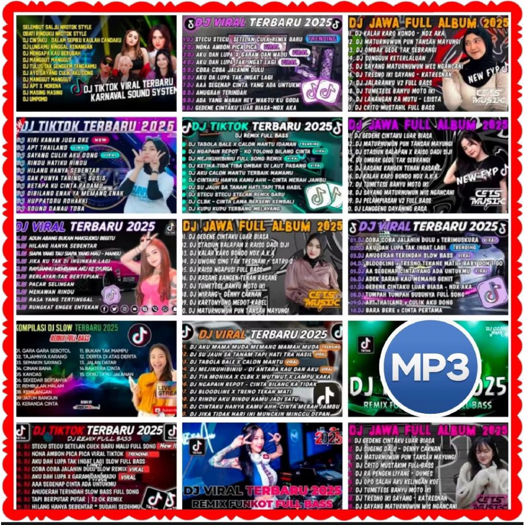 CD MP3 LAGU DJ TERBARU 2025-CD MP3 DJ BREAKBEAT 2025-KASET MP3 LAGU DJ TIK TOK-KASET MP3 DJ TIKTOK