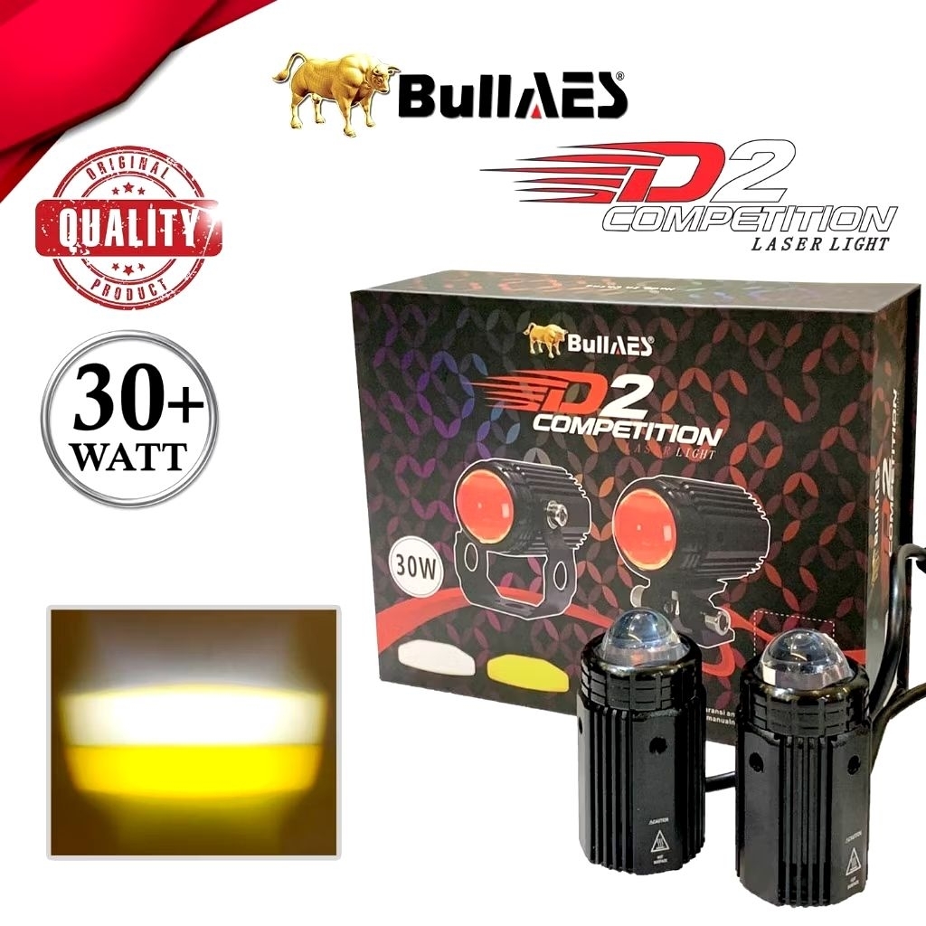 Mini Laser Bullaes D2 30W Putih Kuning Dengan Demon