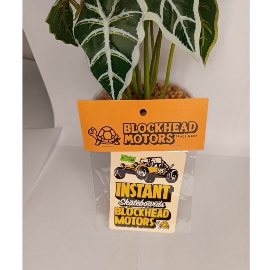 Blockhead Motors Instant X Blockhead Motors Collaboration Stiker