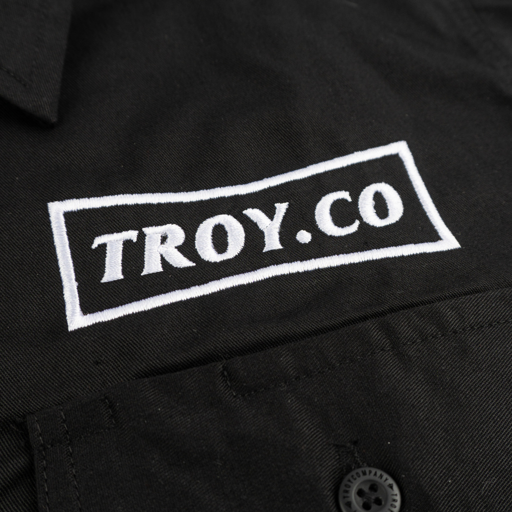 TROY COMPANY Work Shirt Black Without Limits - Workshirt Kemeja Kerja PDH Hitam WSN 3458