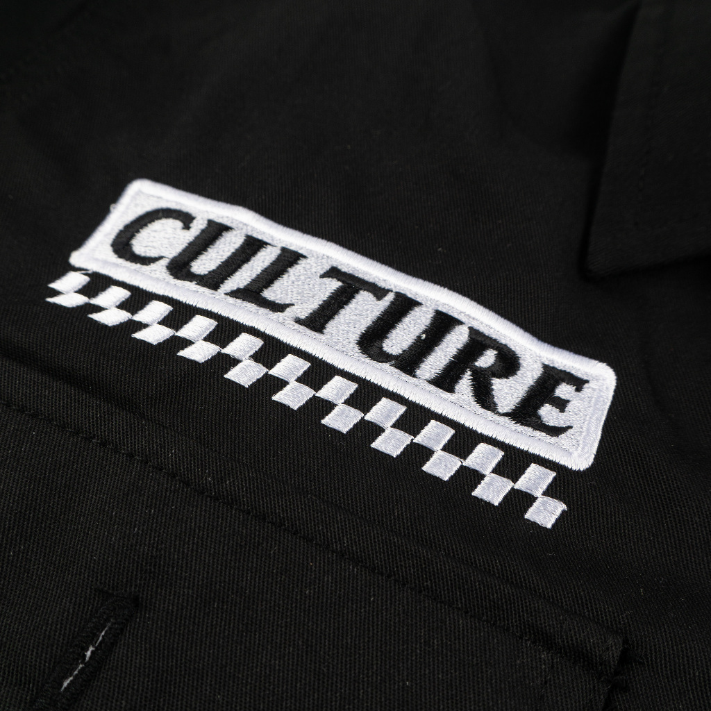 TROY COMPANY Work Shirt Black Culture - Workshirt Kemeja Kerja PDH Hitam WSN 3459