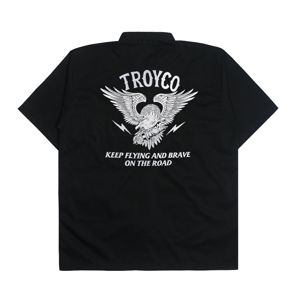 TROY COMPANY Work Shirt Black Culture - Workshirt Kemeja Kerja PDH Hitam WSN 3459