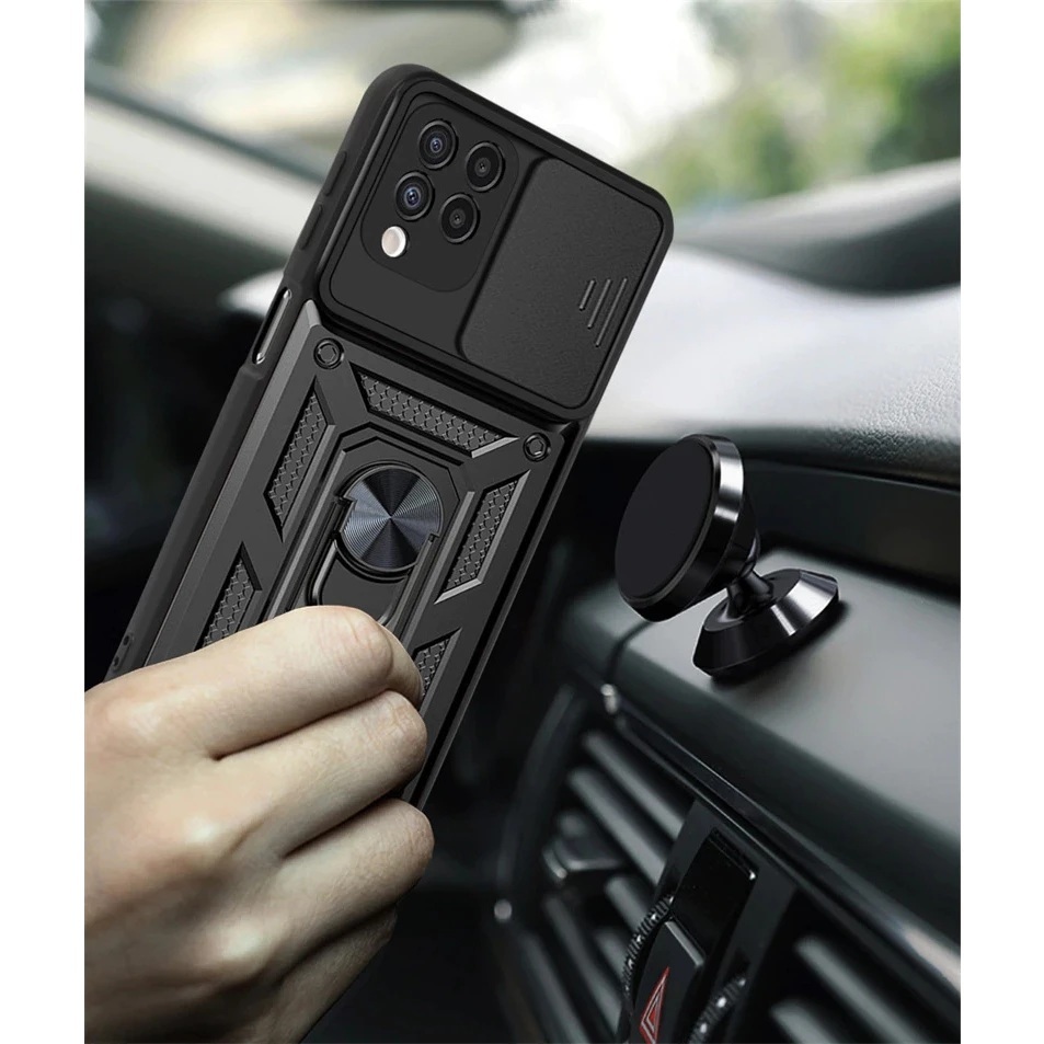 Case Samsung A12 - M12 Case Softcase SLIDE ARMOR CAMERA PROTECTION Case Casing Hp Samsung A12 - M12