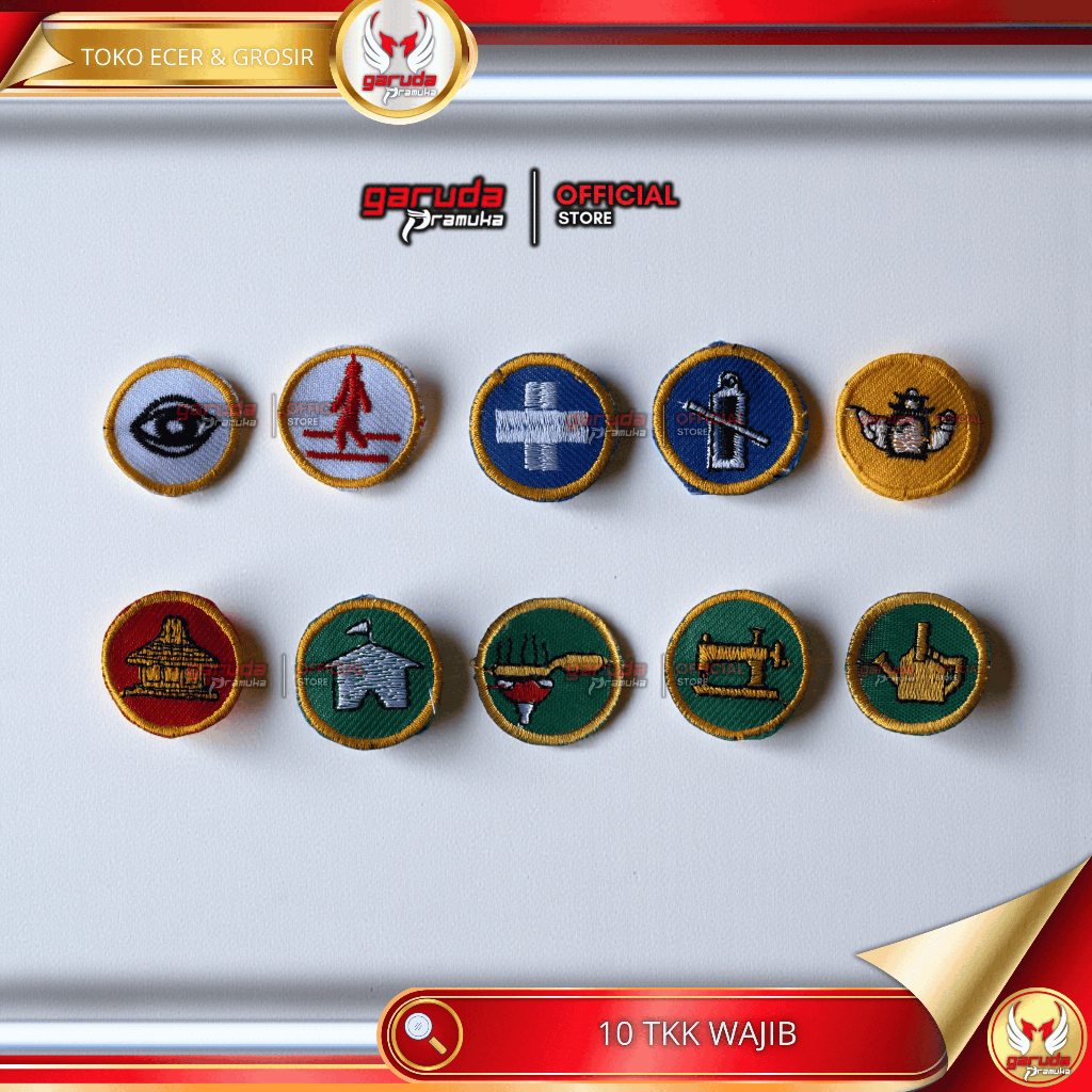 TKK PENEGAK PURWA TKK Penegak Pramuka Bordir TKK Pramuka Purwa Penegak 10 Wajib Tanda Kecakapan Khus