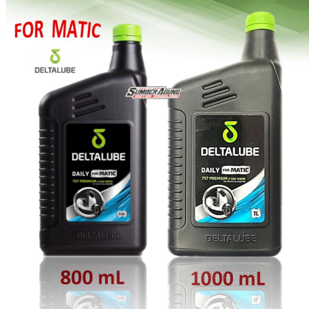 OLI MESIN MATIC DELTALUBE MATIC PCX AEROX NMAX SAE 10W30 API SL VOLUME 800ML 1000ML