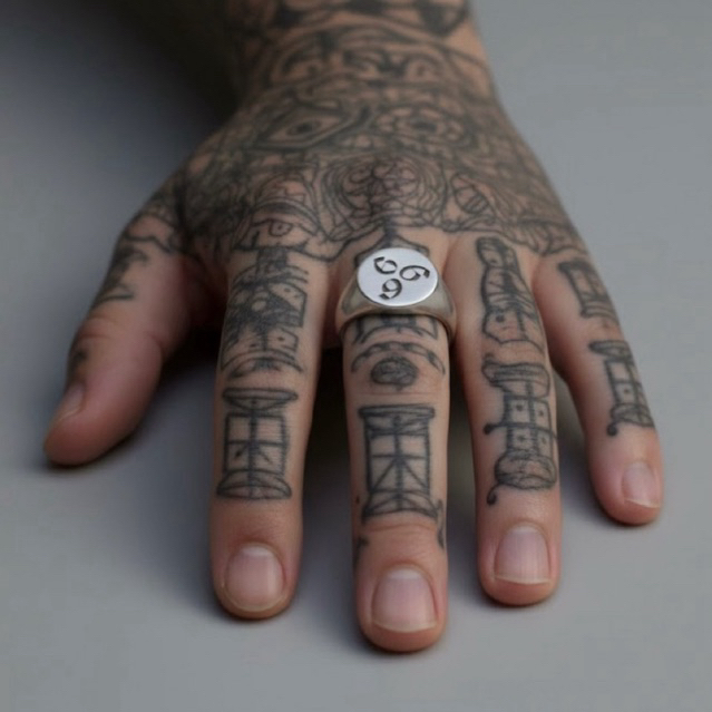 cincin 666  signet ring