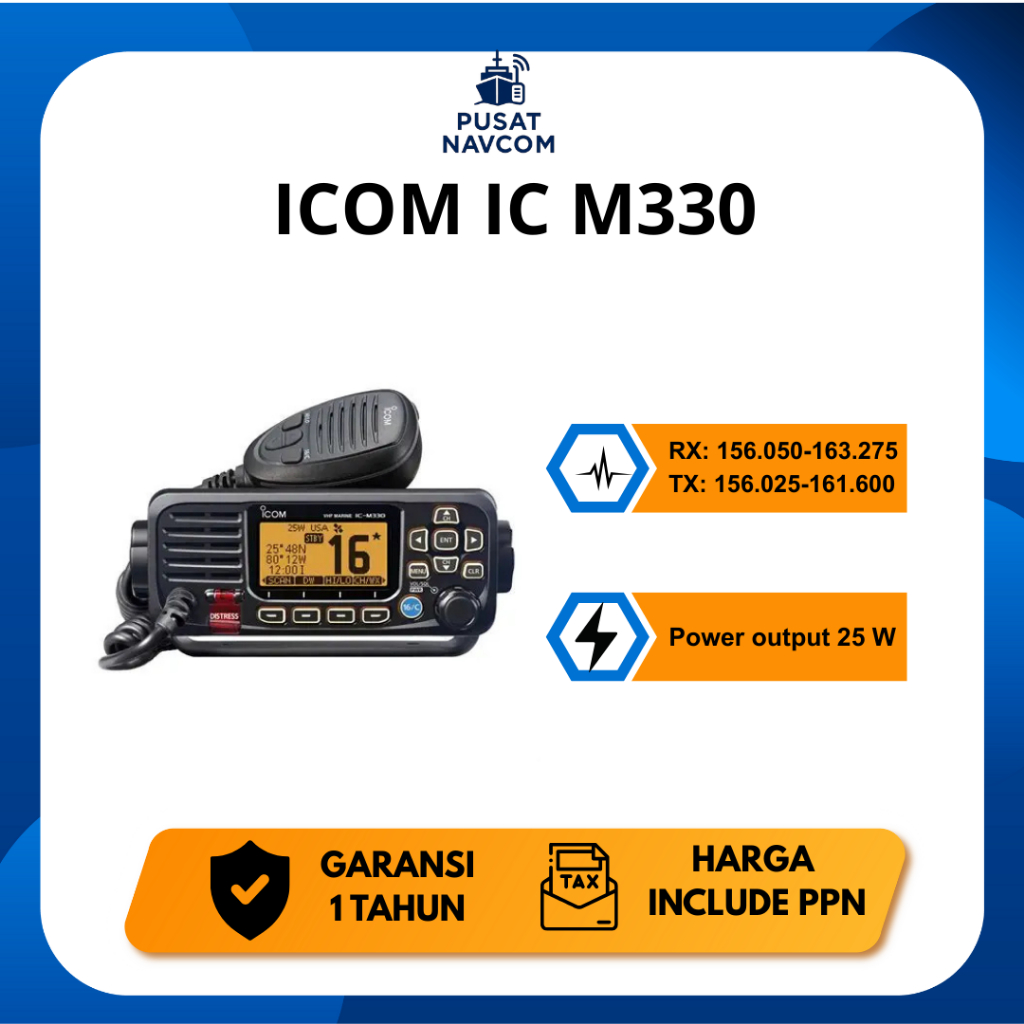 ICOM IC M330 Icom IC M 330 RADIO RIG MARINE VHFRadio kapal Icom ORIGINAL