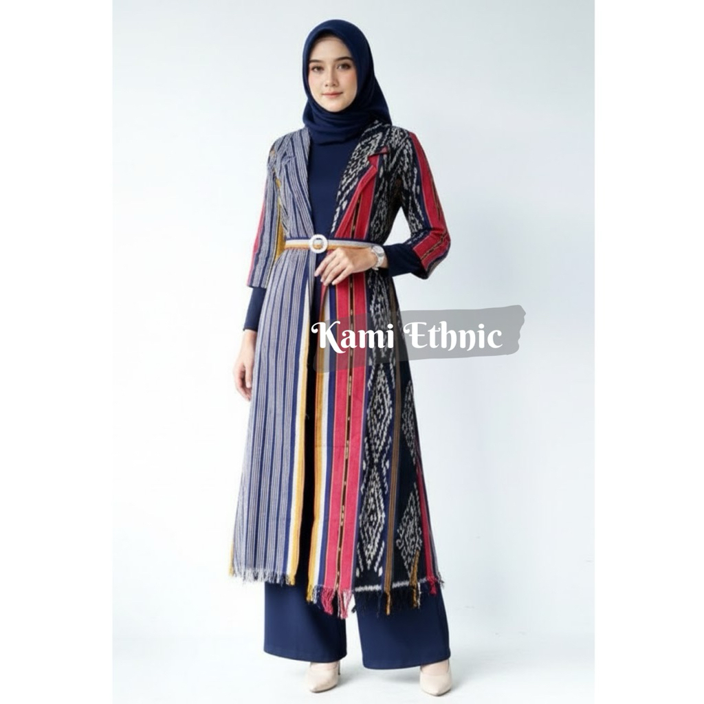 LONG OUTER CARDI BLAZER TENUN TROSO