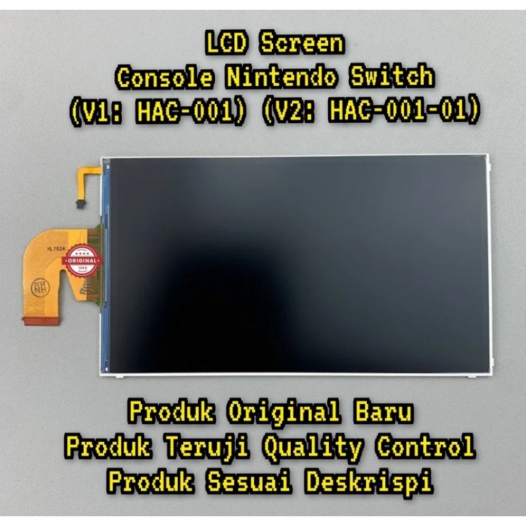 LCD Screen Console Nintendo Switch V1 HAC-001 V2 HAC-001-01 (Original Baru)