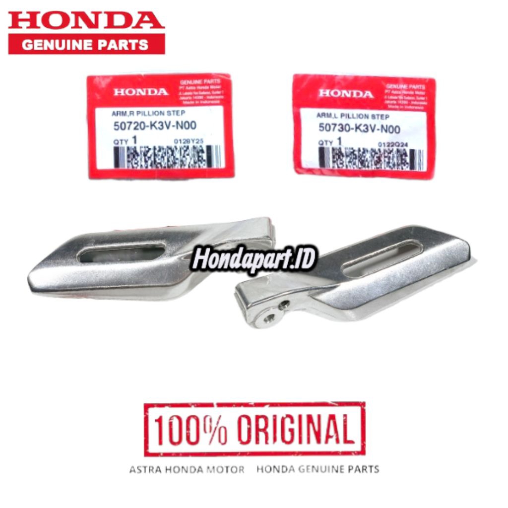 Footstep Pijakan Kaki Belakang Kanan Kiri Stylo 160 Original AHM Honda 50720/50730-K3V-N00