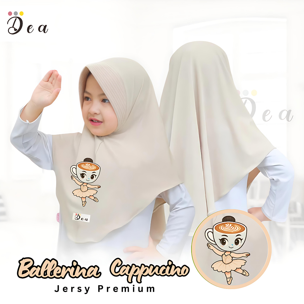 HIJAB INSTAN ANAK BALLERINA CAPPUCINO MUSLIM// HIJAB MODEL BALLERINA CAPPUCINO VIRAL 0-10 THN