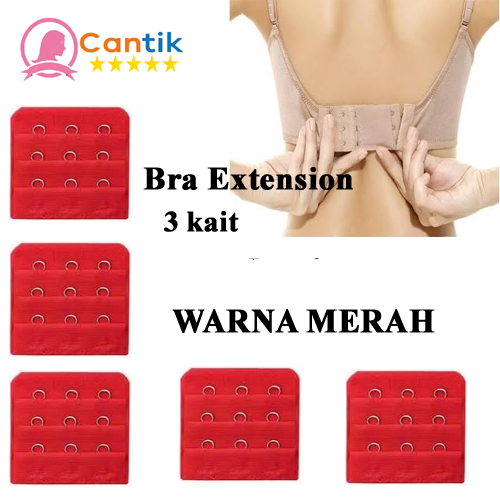Bra Extender 3 Kait / Perpanjangan BH 3 Hook / Ekstensi Bra Wanita Adjustable Lembut & Nyaman