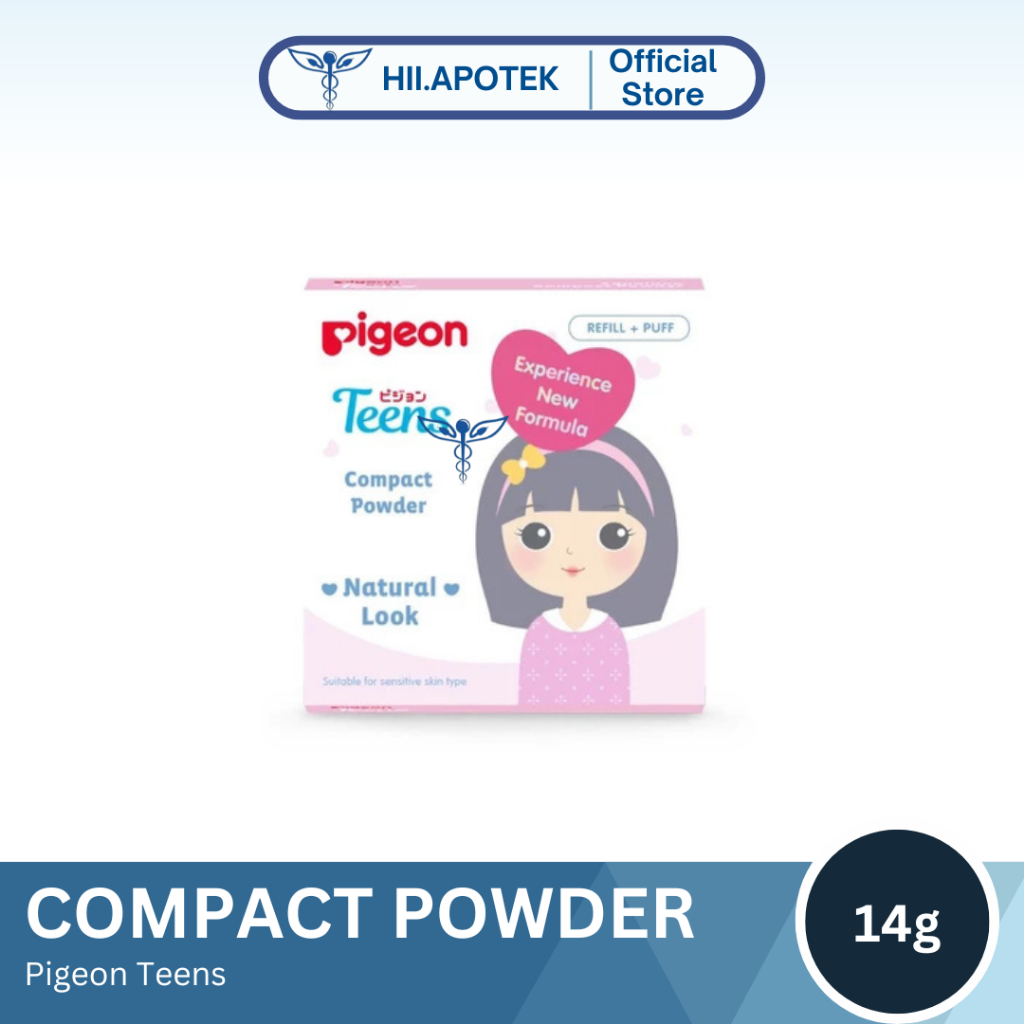 Pigeon Teens Compact Powder Pink 14g - Bedak Padat
