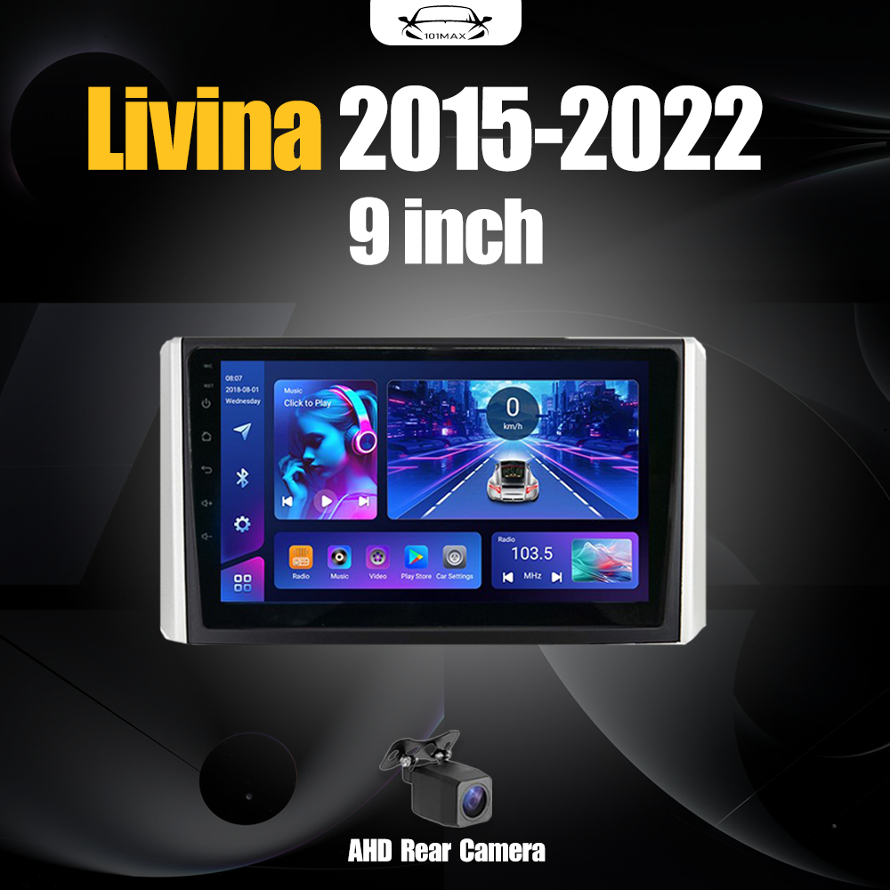 Android 14 Head Unit 9" IPS For Xpander Livina 2015-2022 Head Unit 8 Chip Nuklir 8+64GB/8+128GB Andr
