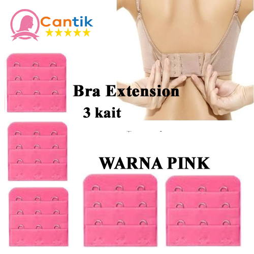 Bra Extender 3 Kait / Perpanjangan BH 3 Hook / Ekstensi Bra Wanita Adjustable Lembut & Nyaman