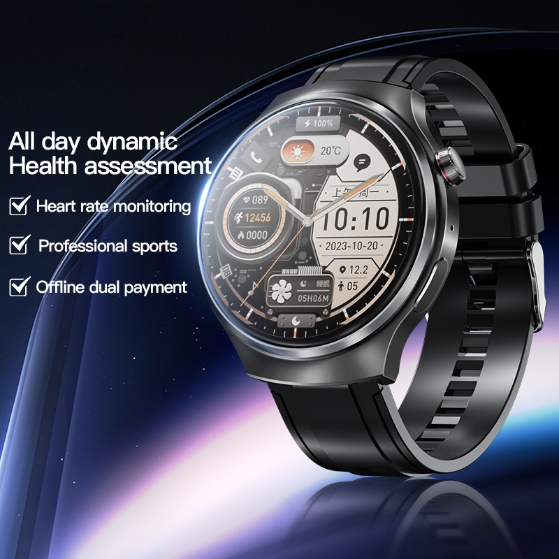 V16-Smartwatch NFC 19 Mode Olahraga AOD