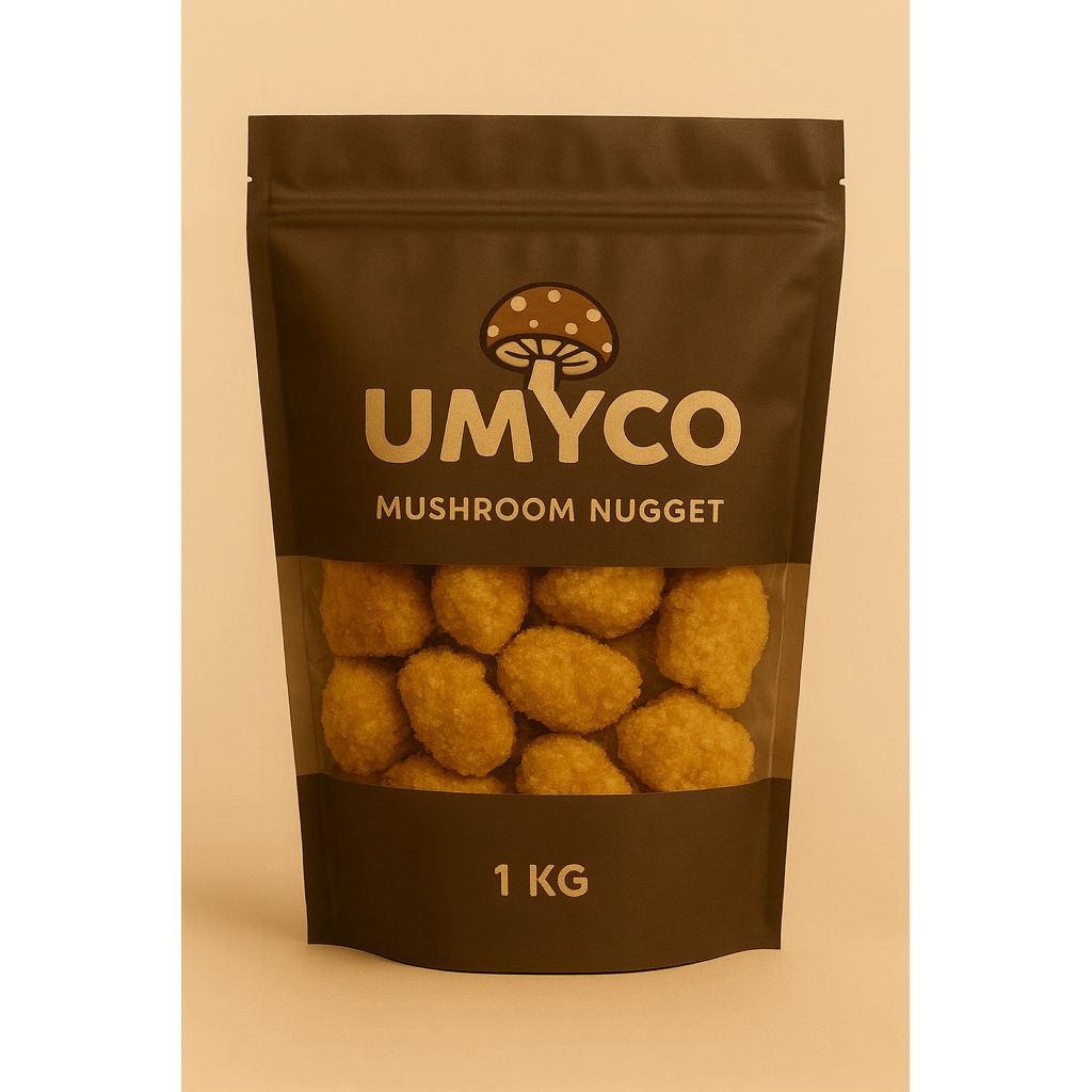 Nugget Jamur UMYCO 1 kilo | Frozen Food Sehat Vegetarian (Halal)
