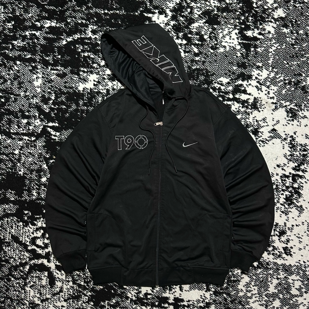 Windbreaker Jacket Hoodie Nike Vintage Spellout