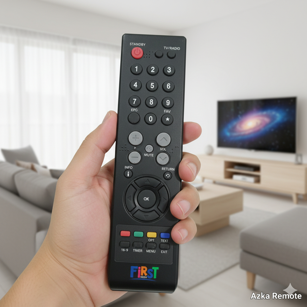 REMOTE REMOT RECEIVER TV KABEL FIRST MEDIA ORIGINAL ASLI