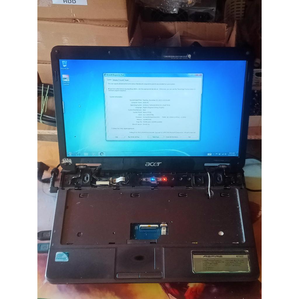 MOTHERBOARD ACER 4732Z INTEL PENTIUM DUAL CORE T4400 DDR2