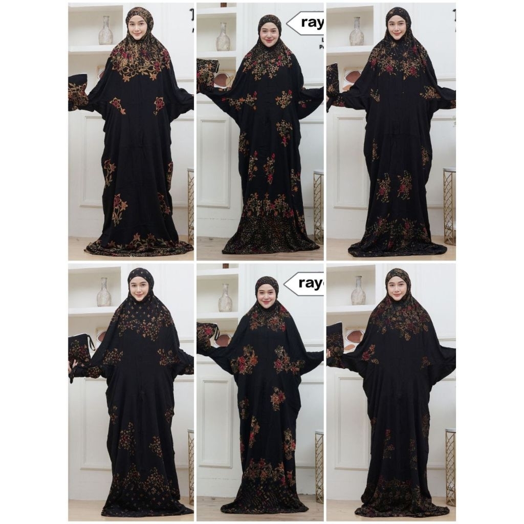 Mukena Terusan Batik Cap Asli Pekalongan