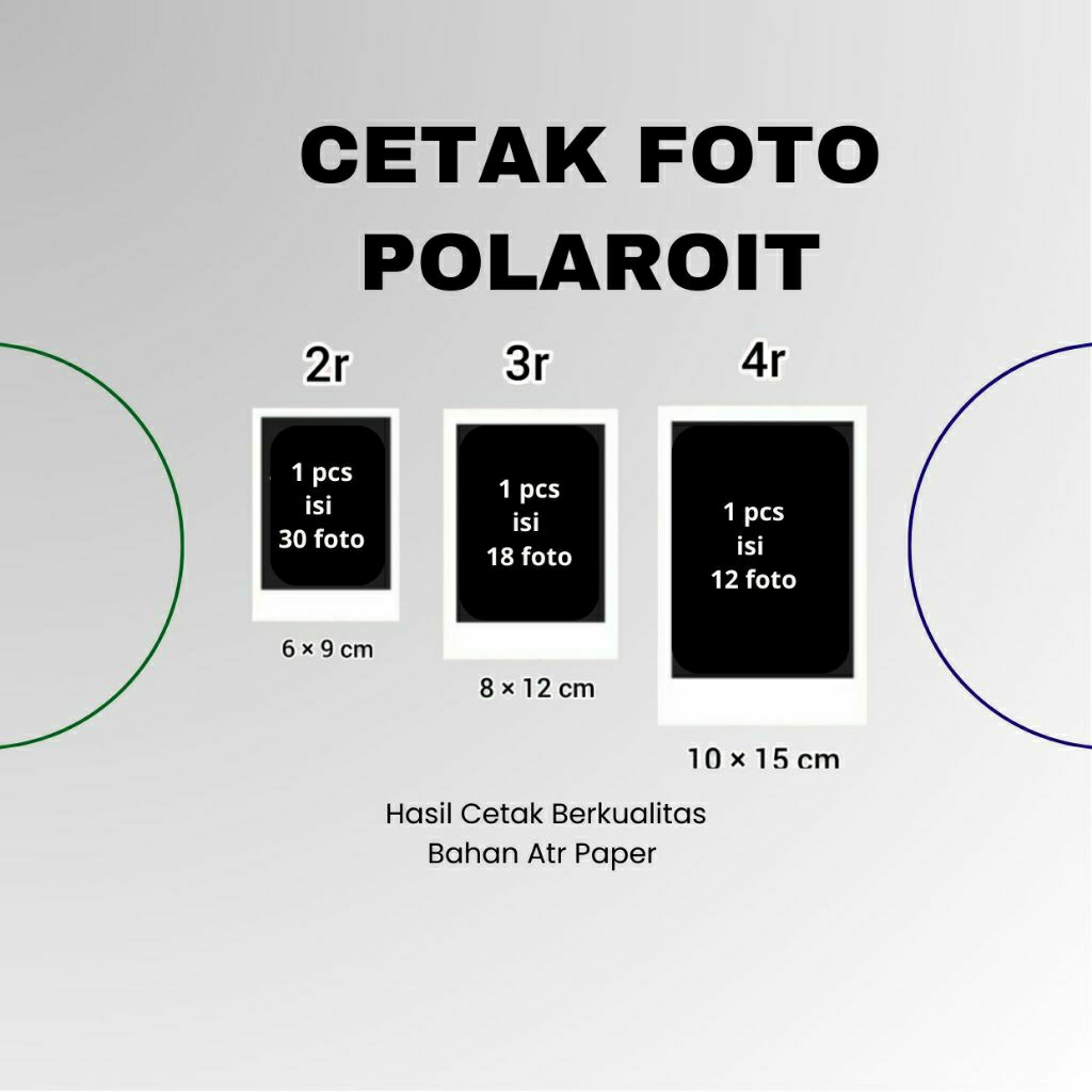 Cetak Foto Polaroid 2r, 3r, 4r