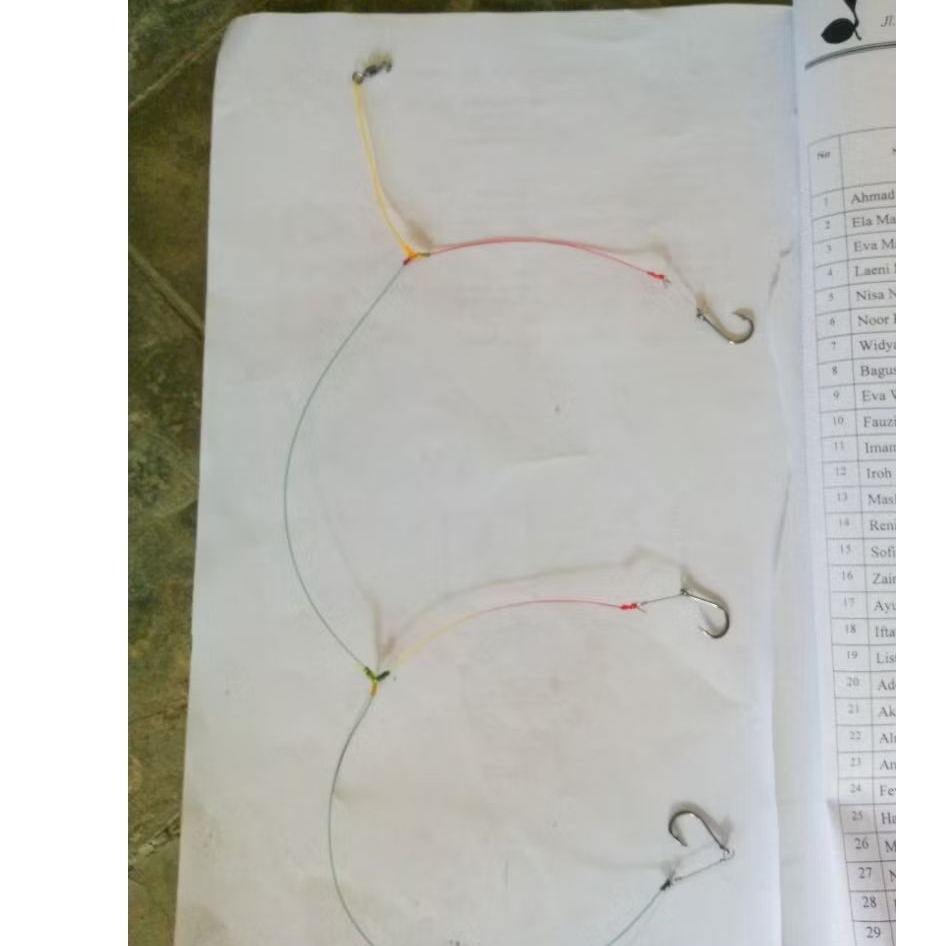 rangkaian neklin bawal 3 mata kail