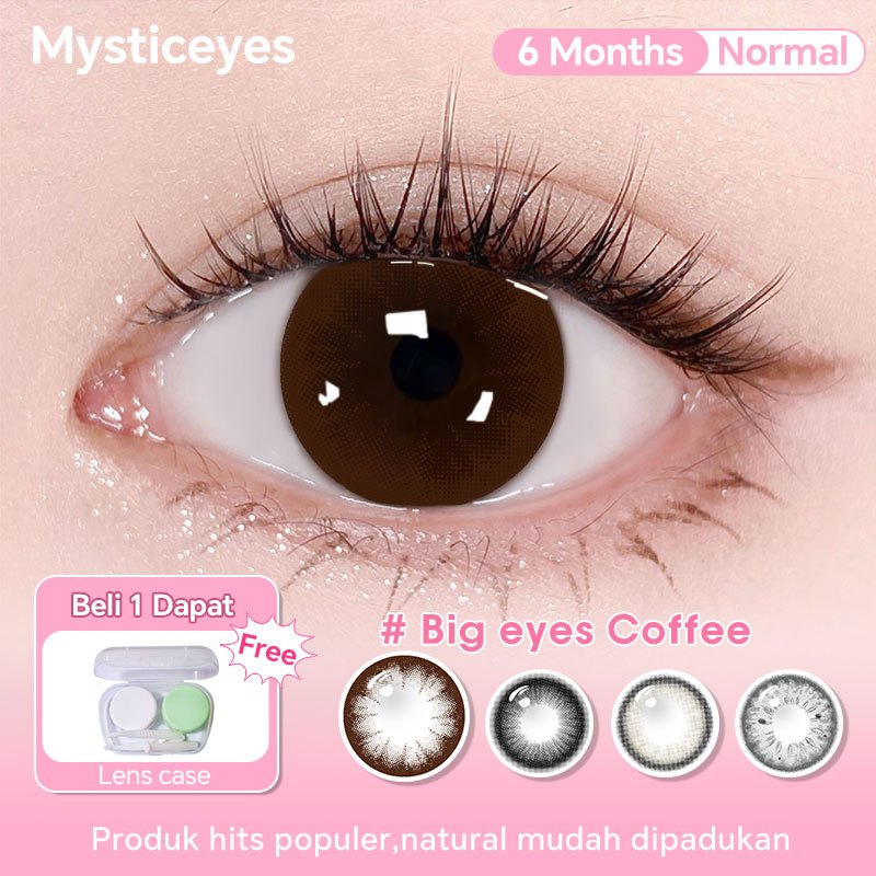 [Best Seller]Mysticeyes Softlens Lensa Kontak Mata Warna Normal 14.0-15.0MM Big Eyes 6 Bulan