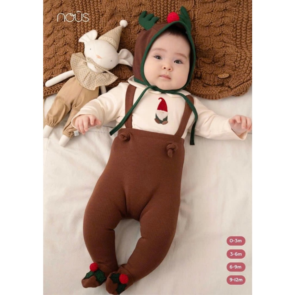 Brownie Santa Jumpsuit Set - Minifash - Jumper / Jumpsuit / Overall Bayi Perempuan Laki Laki