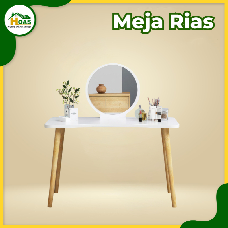 Hoas Official Shop Meja Rias Nordik Kamar Tidur Meja Rias Kecil Sederhana Meja Rias Cermin
